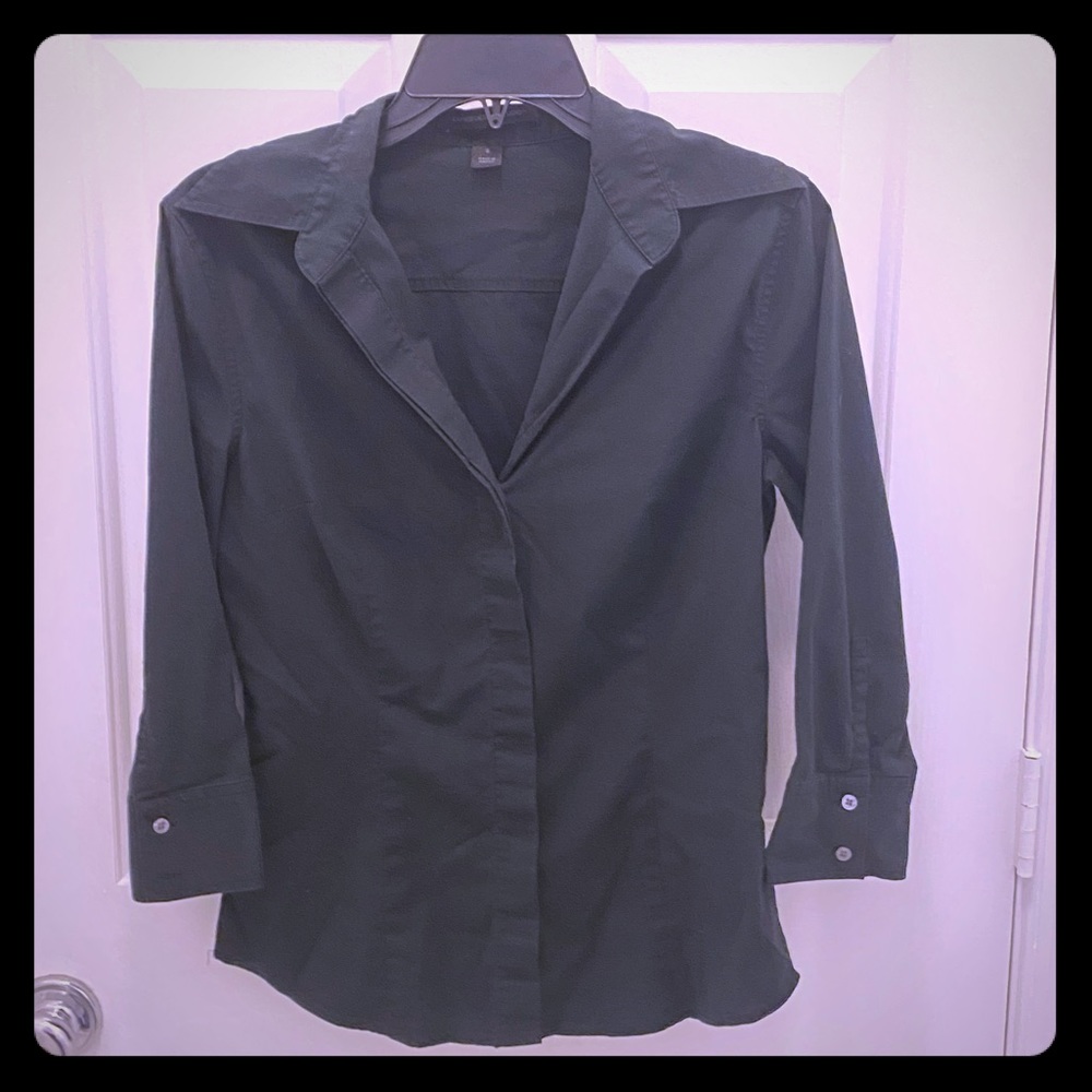Express Black Button-down